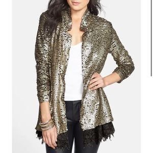Free People Tarnsihed Sequin Stardust Jacket
